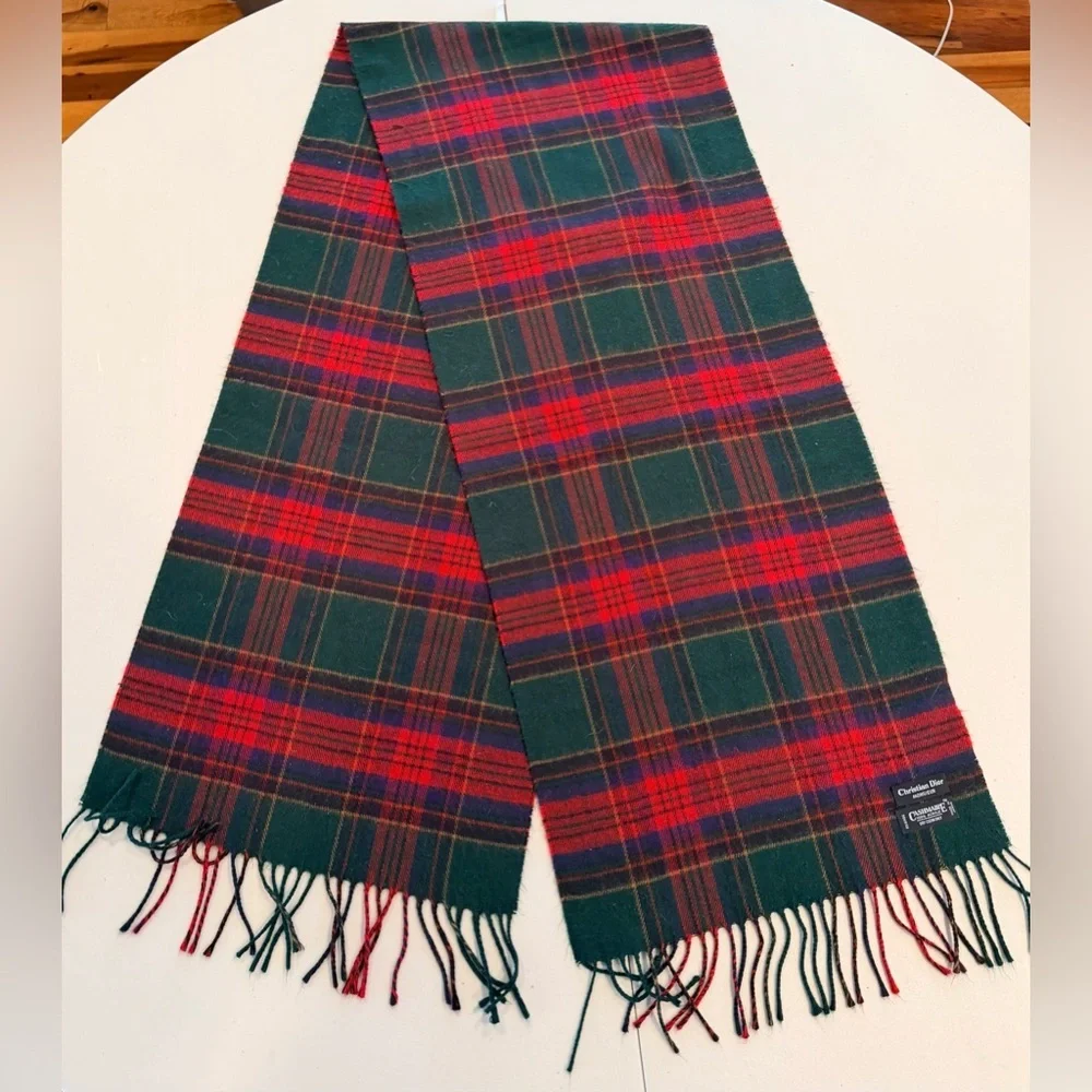 Christian Dior | Monsieur Tartan Plaid Cashmaire Scarf
